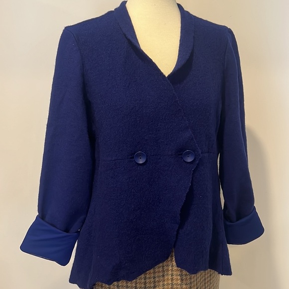 Linea Domani limited, edition, wool light weight spring blazer amazing colour - Picture 12 of 13